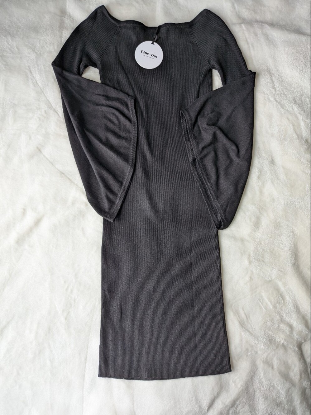 NWT Line + Dot Midi Off The Shoulder Midi Dress